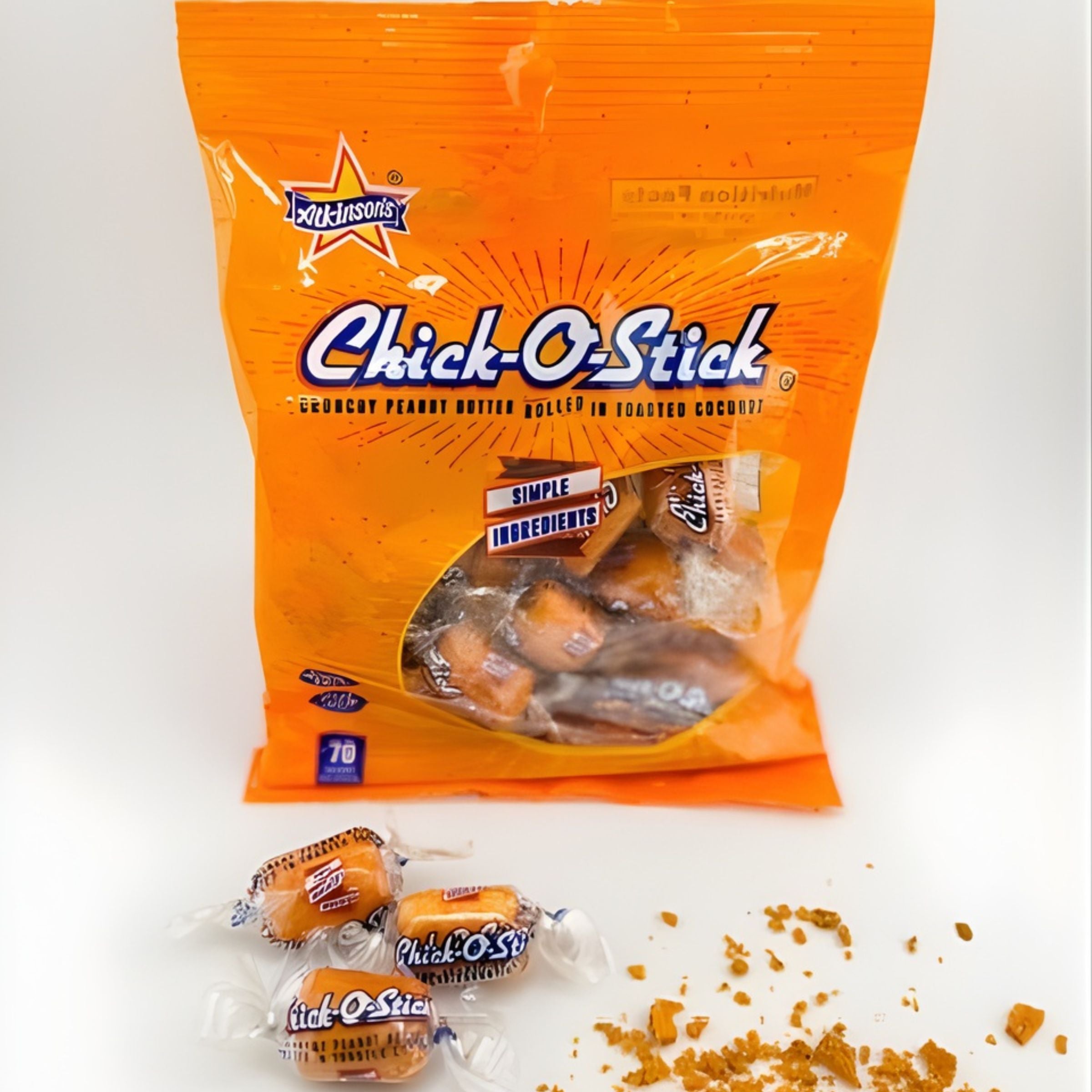 Chick-O-Stick® Nuggets - 4 oz Peg Bag – Atkinson Candy Co.