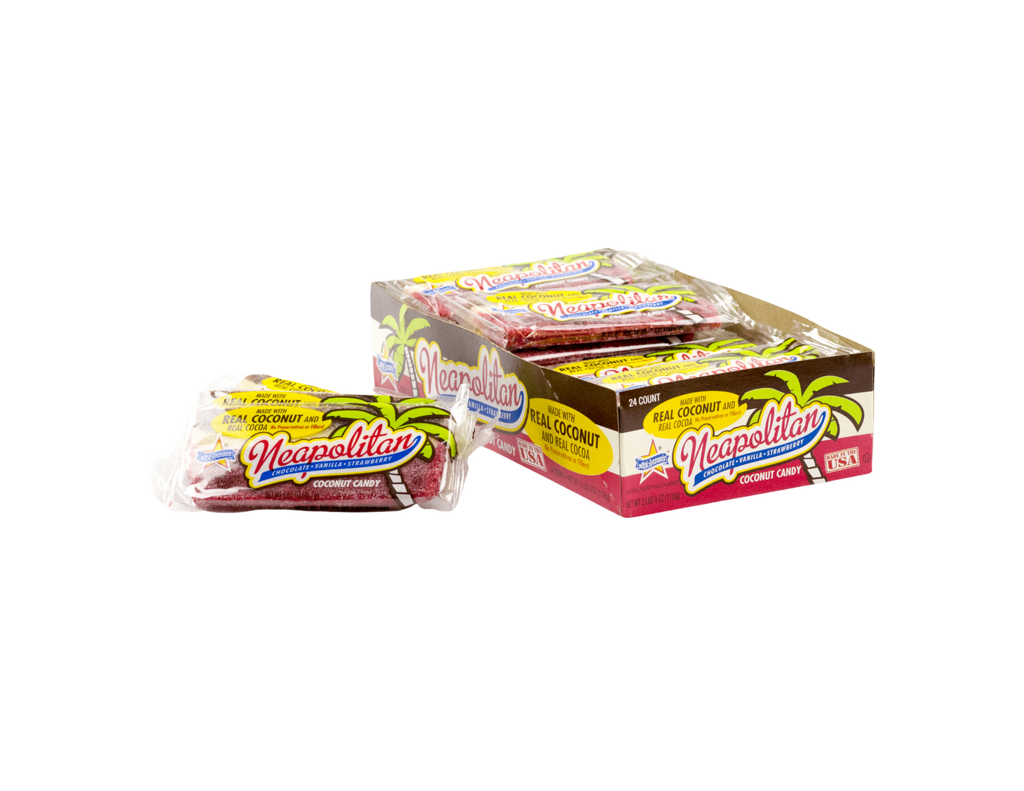 Neapolitan Coconut Bar