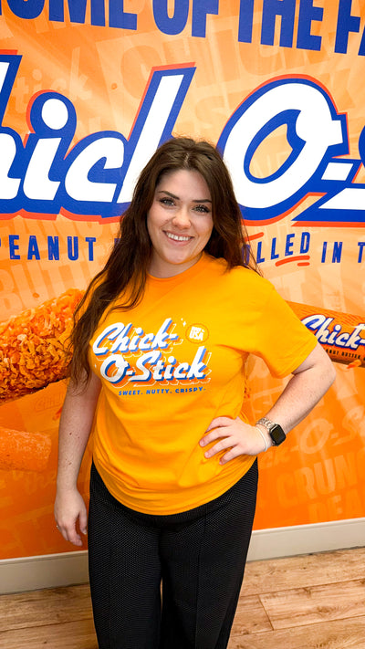 Chick-O-Stick Short-Sleeved T-Shirt Orange