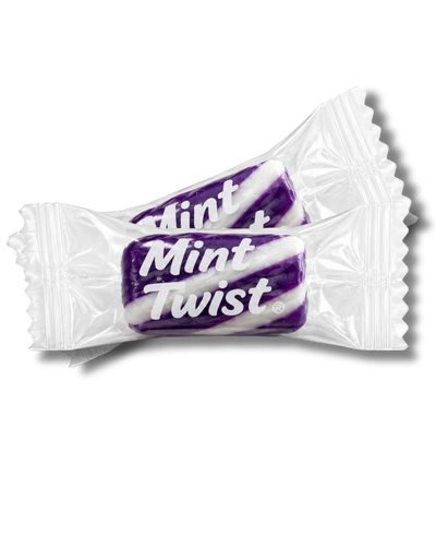 Purple & White Grape Twists® - Bulk (25 lb Case)