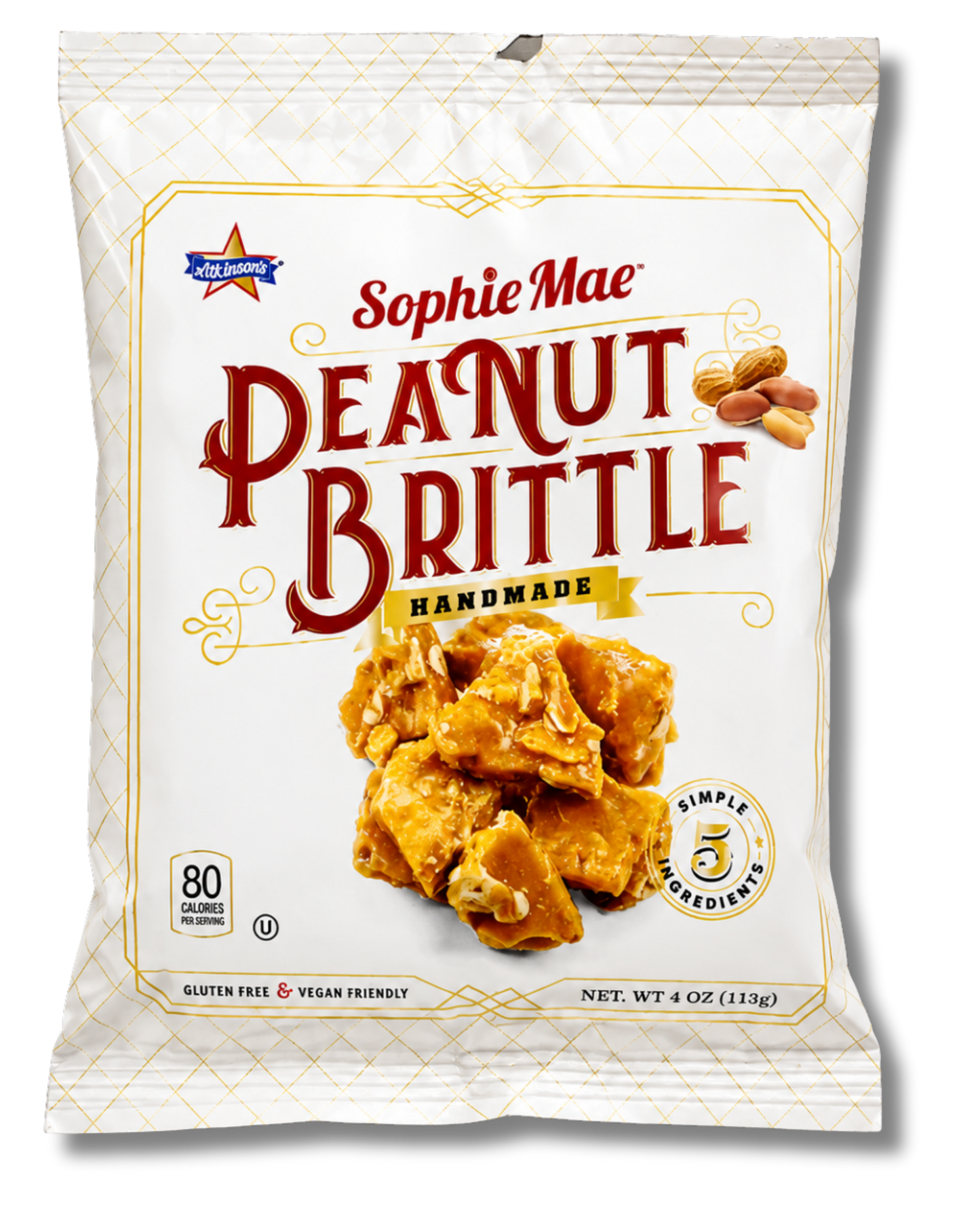 TCK Sophie Mae® Peanut Brittle Bites - 4 oz Peg Bag