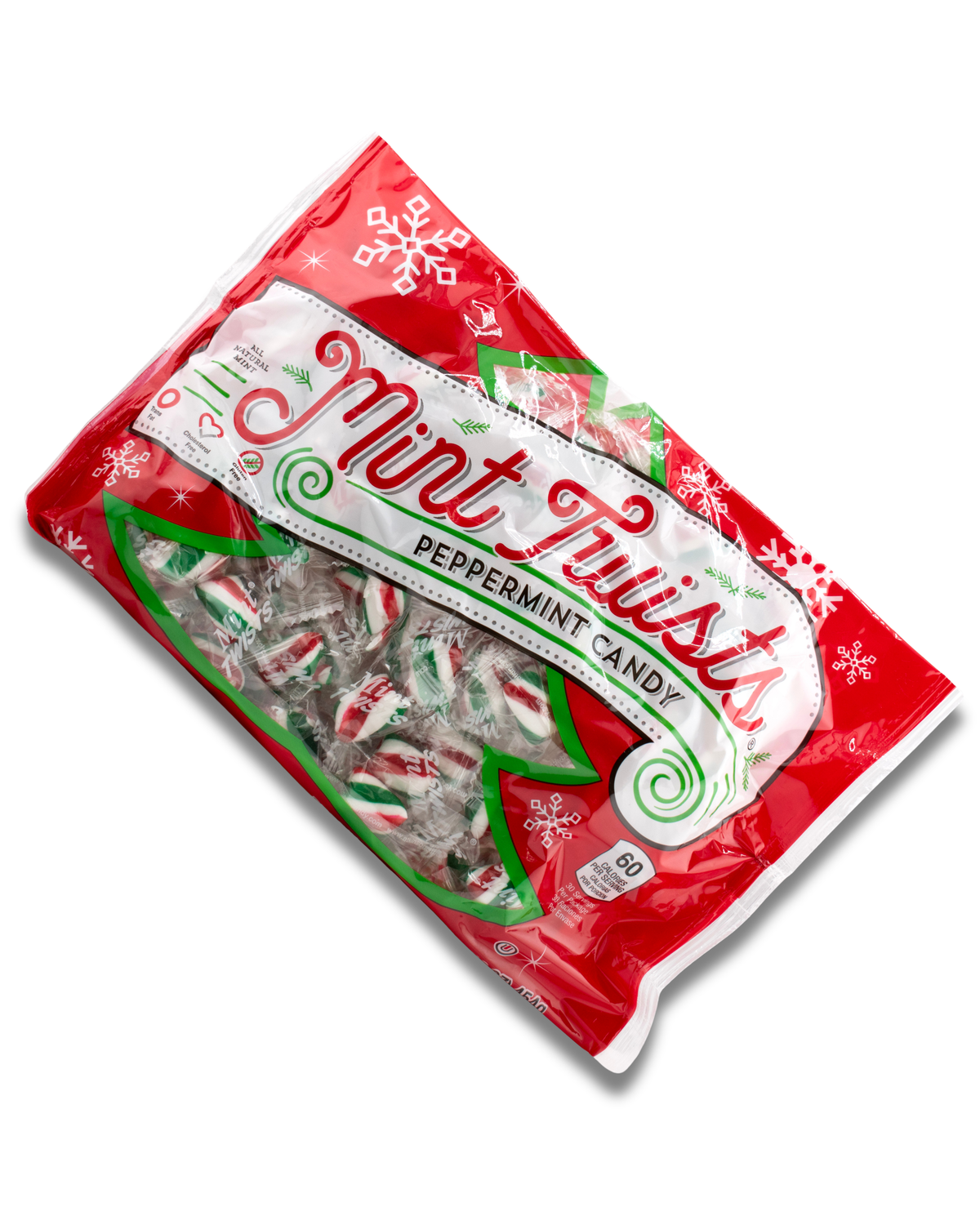Red, White & Green Mint Twists® - 1 lb Bag