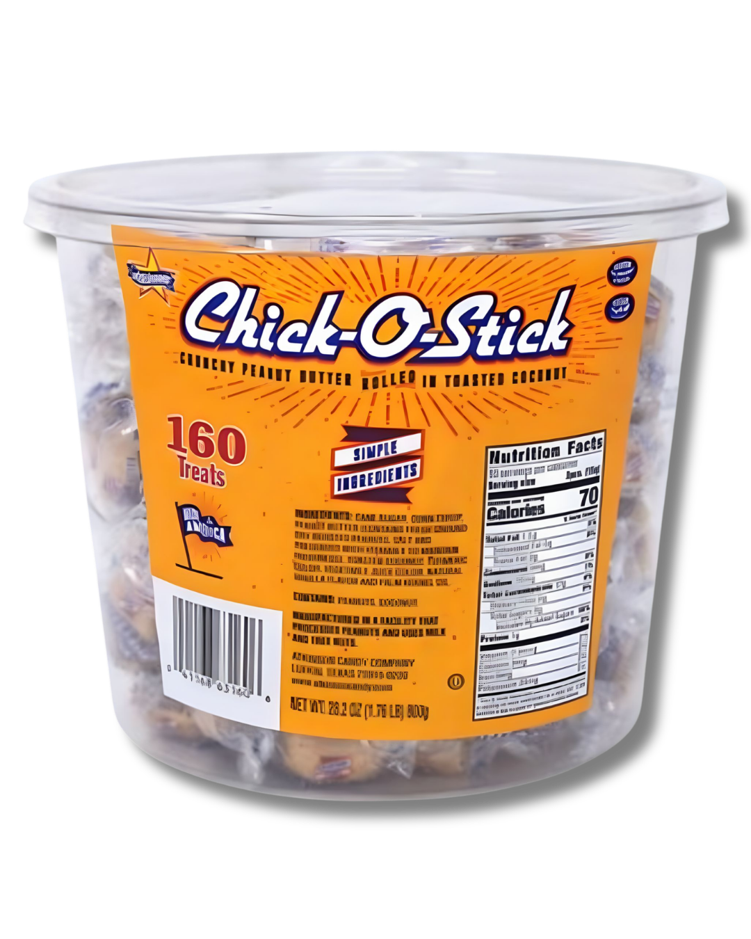 Chick-O-Stick® Nuggets - Tub (160 pieces) – Atkinson Candy Co. Chick-O-Stick® Nuggets - Tub (160 pieces) – Atkinson Candy Co.