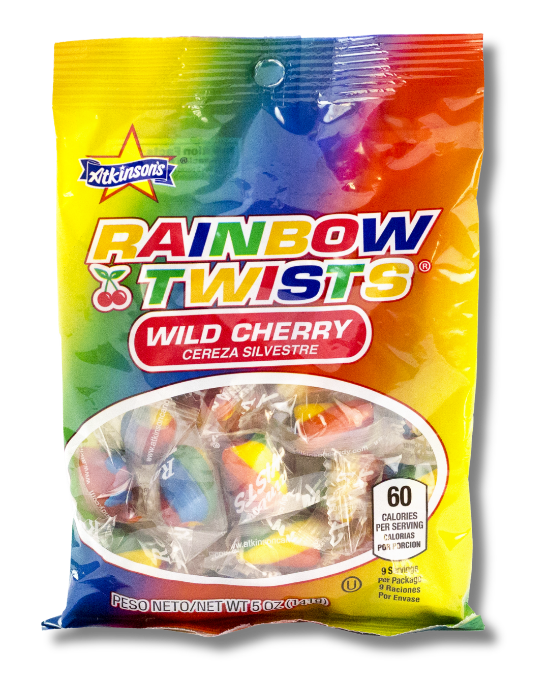 Rainbow Twists - 5 oz Peg Bag – Atkinson Candy Co.