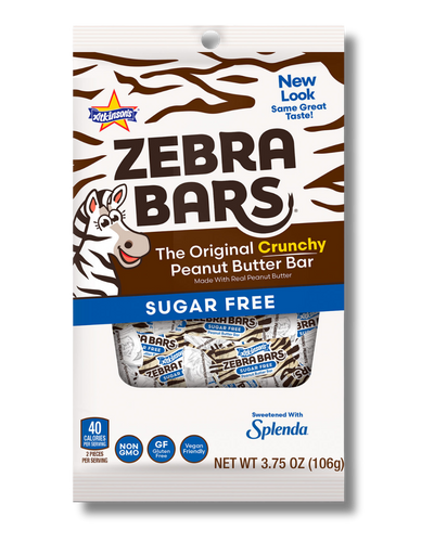 Sugar Free Zebra Bars™ - 3.75 oz Peg Bag