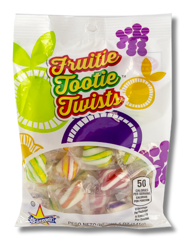 Fruitie Tootie Twists - 5 oz Peg Bag