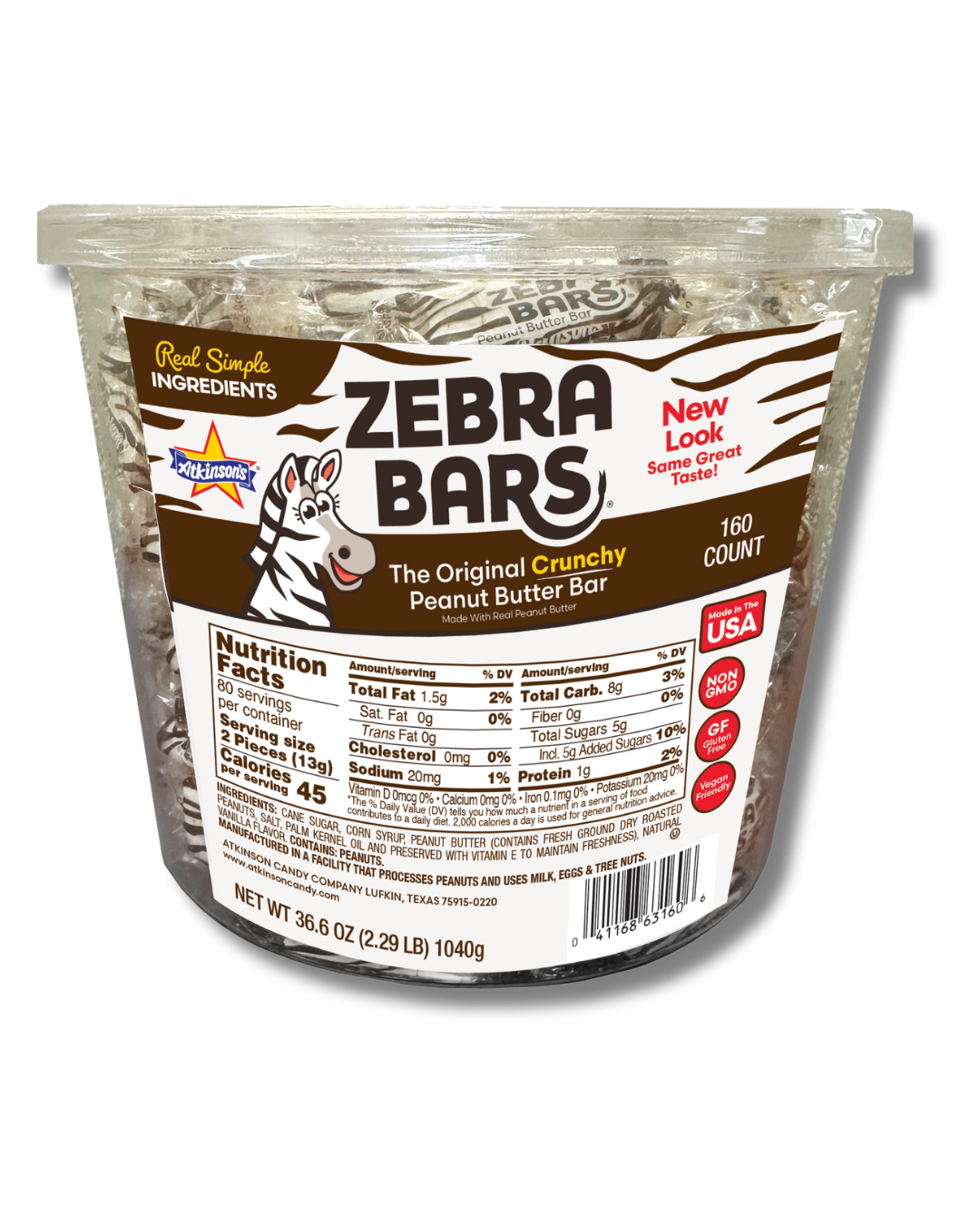 Zebra Bars™ Bite Size - Tub (160 count)