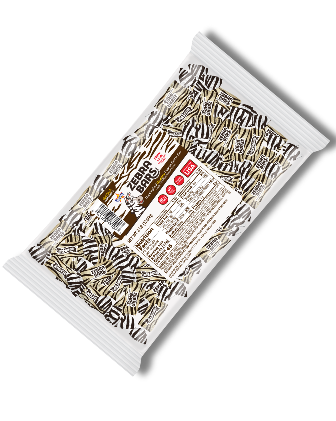 Zebra Bars™ Bite Size - 1 lb Bag