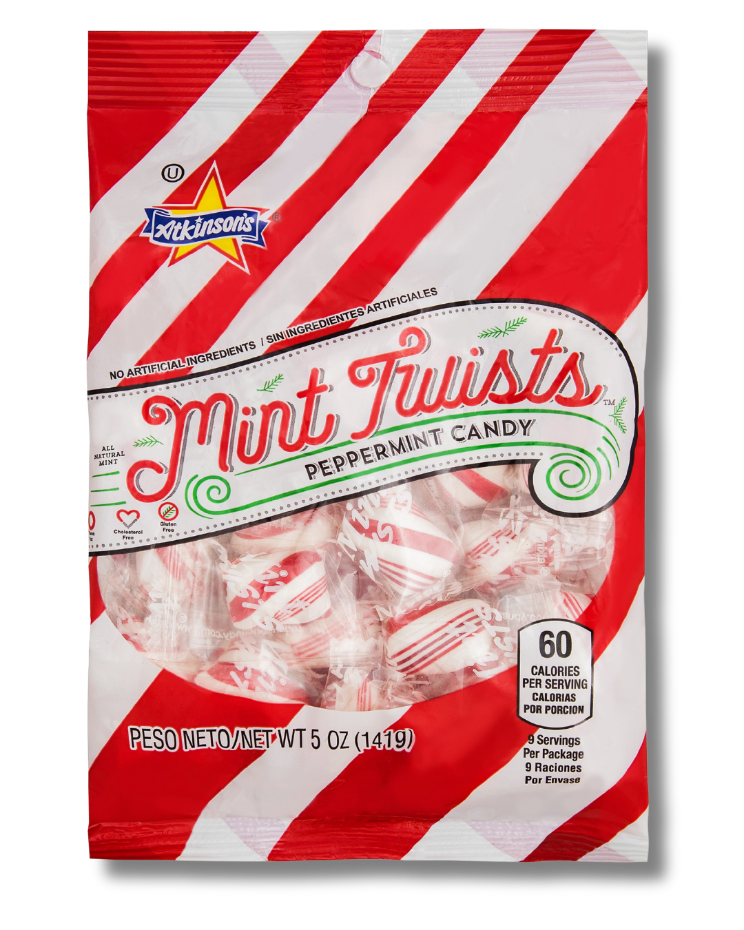 Natural Mint Twists® - 5 oz Peg Bag