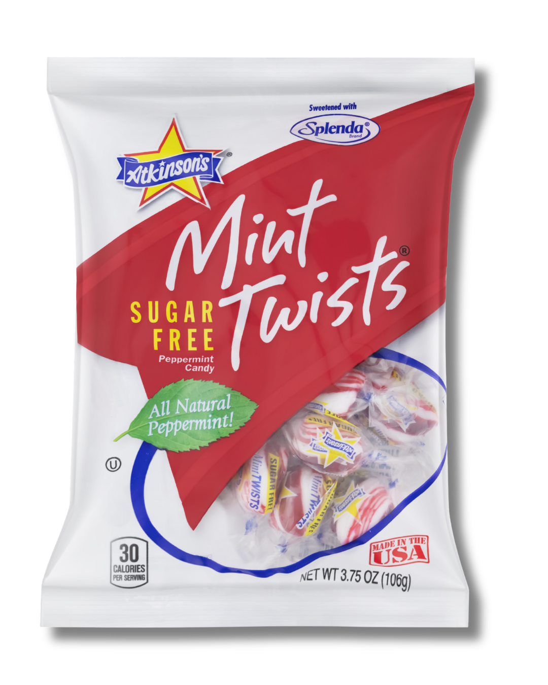 Sugar Free Mint Twists® - 3.75 oz Peg Bag