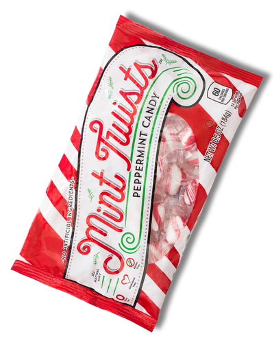 Red & White Natural Mint Twists® - Laydown Bag