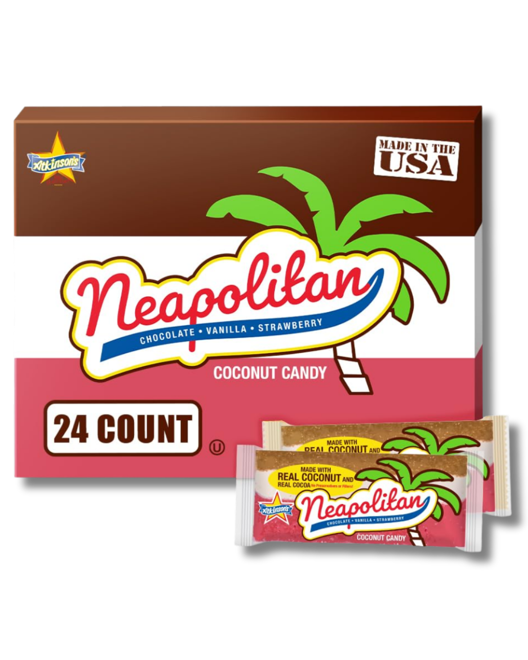 Neapolitan Coconut Bar
