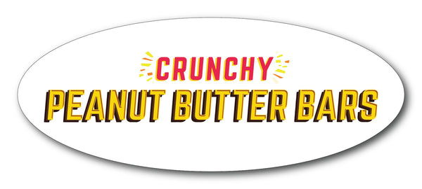 Crunchy Peanut Butter Bars Vinyl Sticker