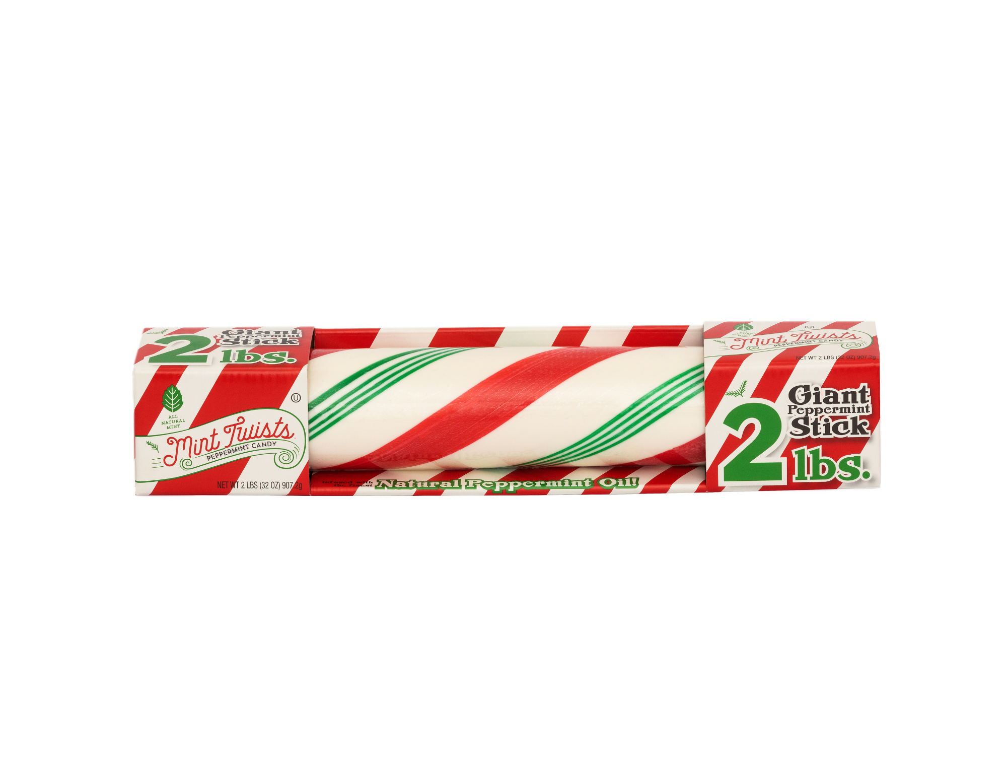 Clickable Mints Mint Twists® 2 lb Peppermint Stick – Atkinson Candy Co.