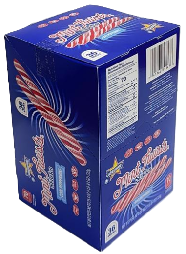 Jumbo Mint Sticks Display Box -  .7 oz Stick