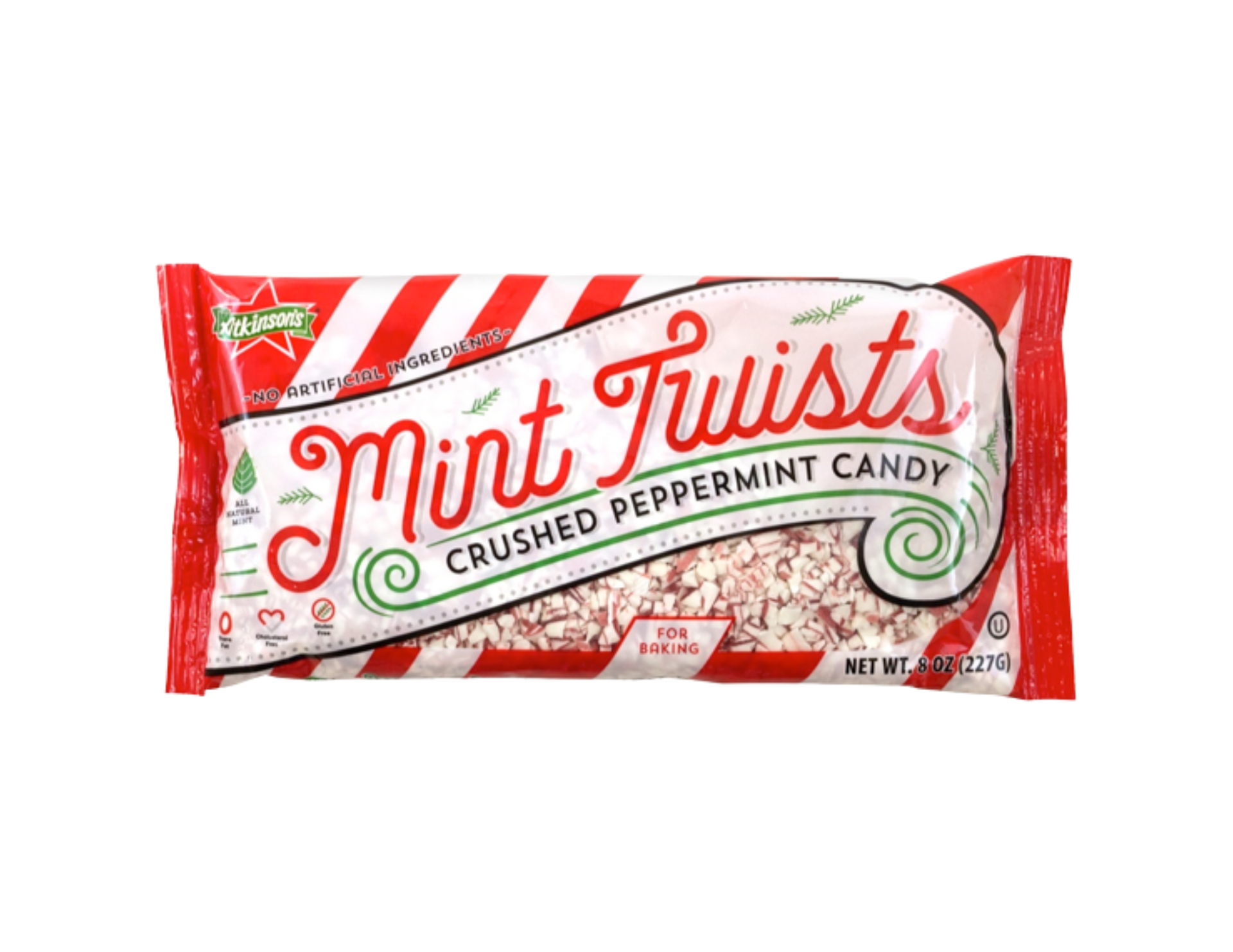 Crushed Mint Twists® Peppermint for Baking - 8 oz Bag – Atkinson