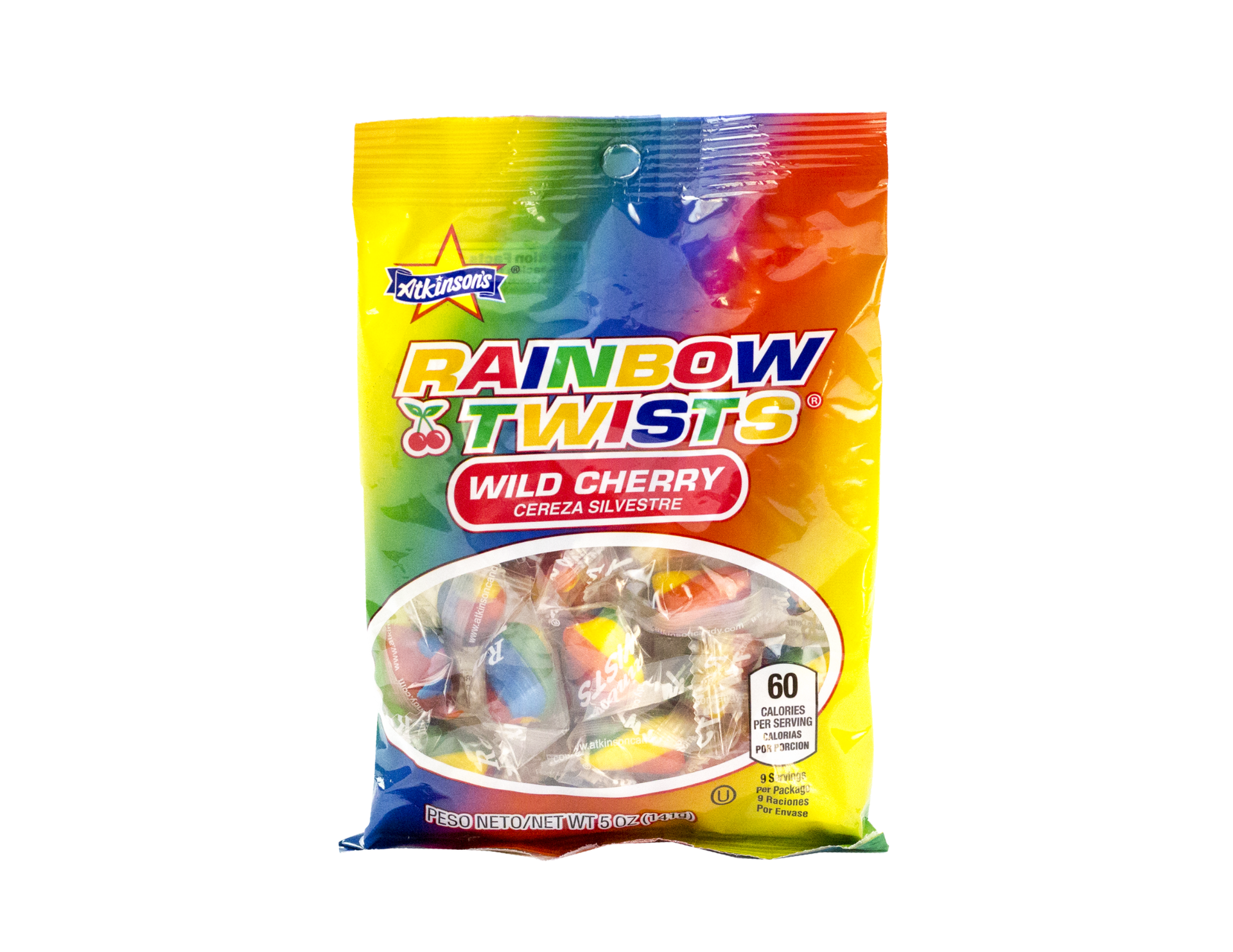 Rainbow Twists - 5 oz Peg Bag – Atkinson Candy Co.