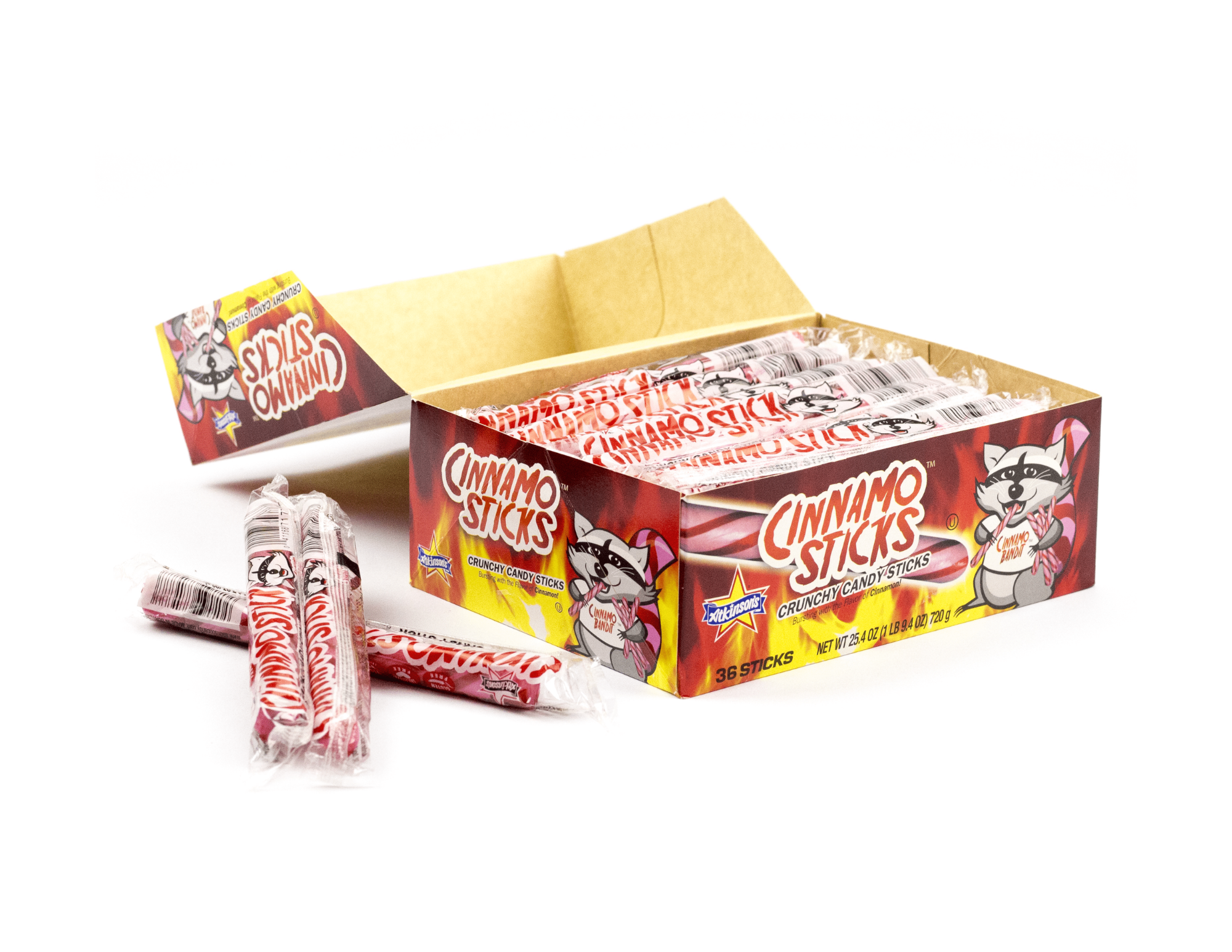 Stickocinno Cinnamo® Sticks - .7 oz Stick (36 count box) – Atkinson Candy Co.