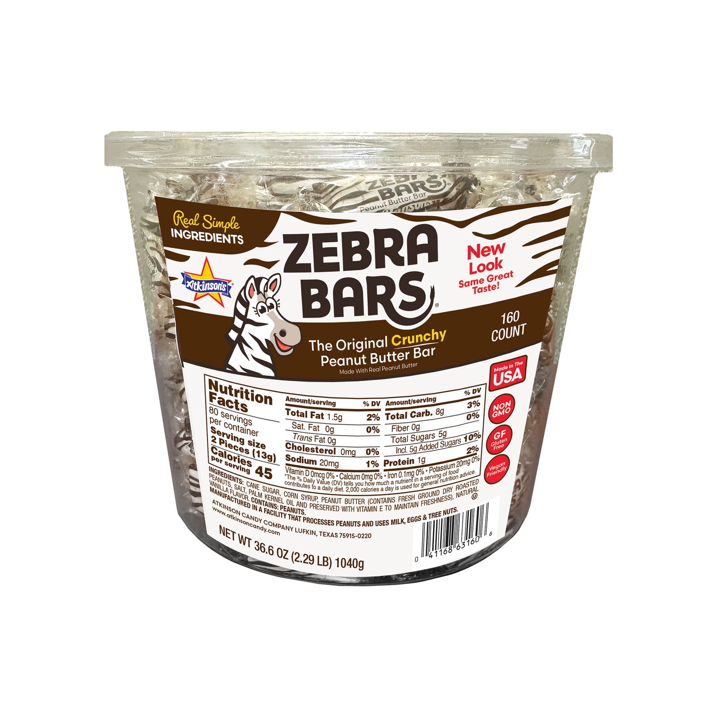 Zebra Bars™ Bite Size - Tub (160 count)