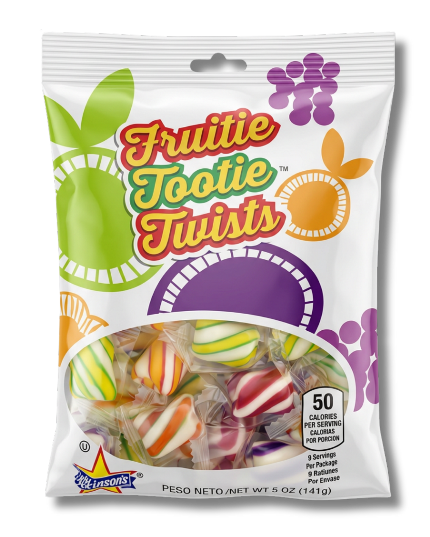 Fruitie Tootie Twists - 5 oz Peg Bag