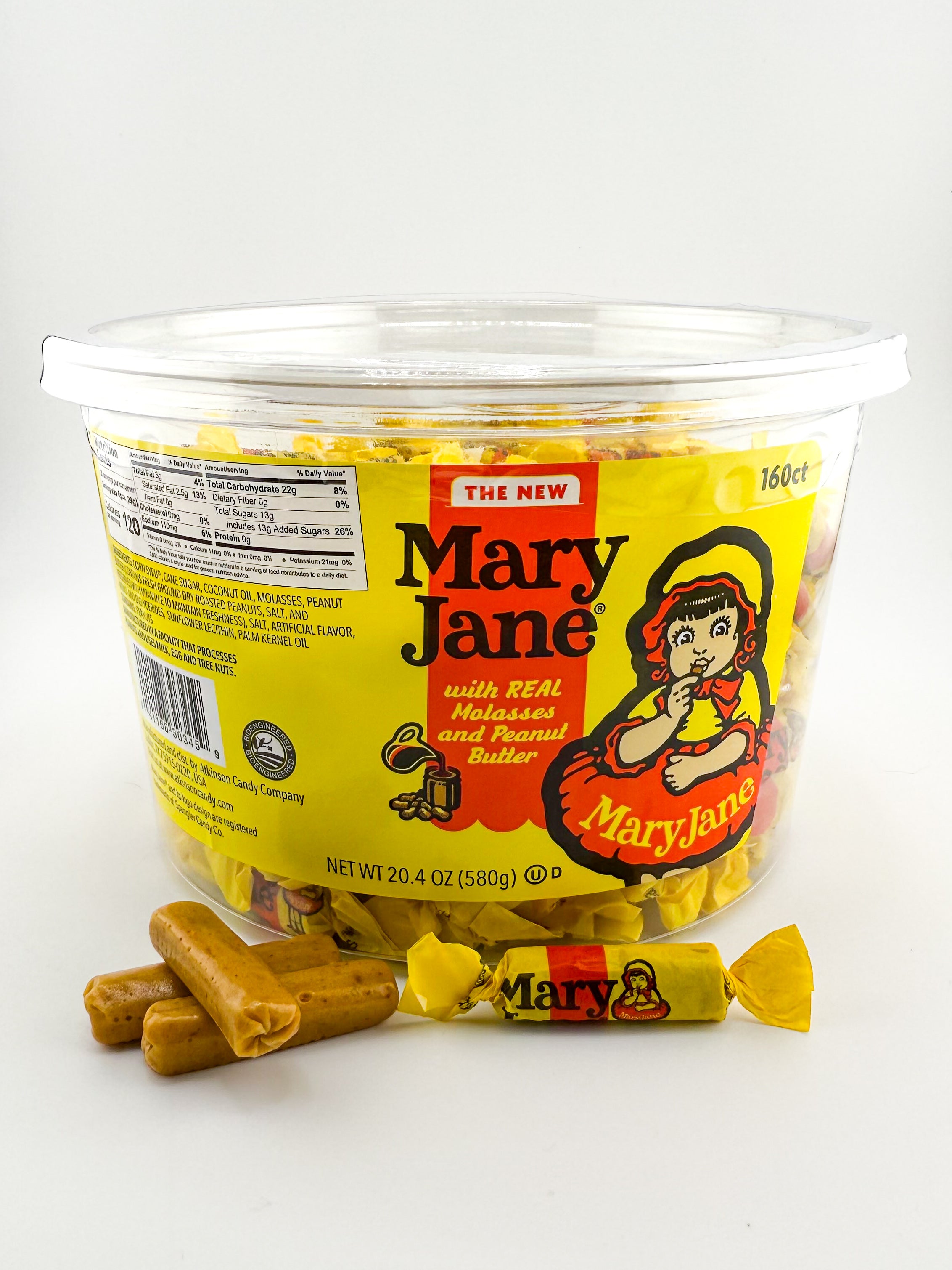 Mary Jane® Bite Size - Tub (160 pieces) – Atkinson Candy Co.