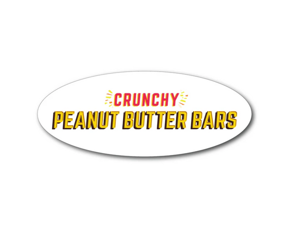 Crunchy Peanut Butter Bars Vinyl Sticker