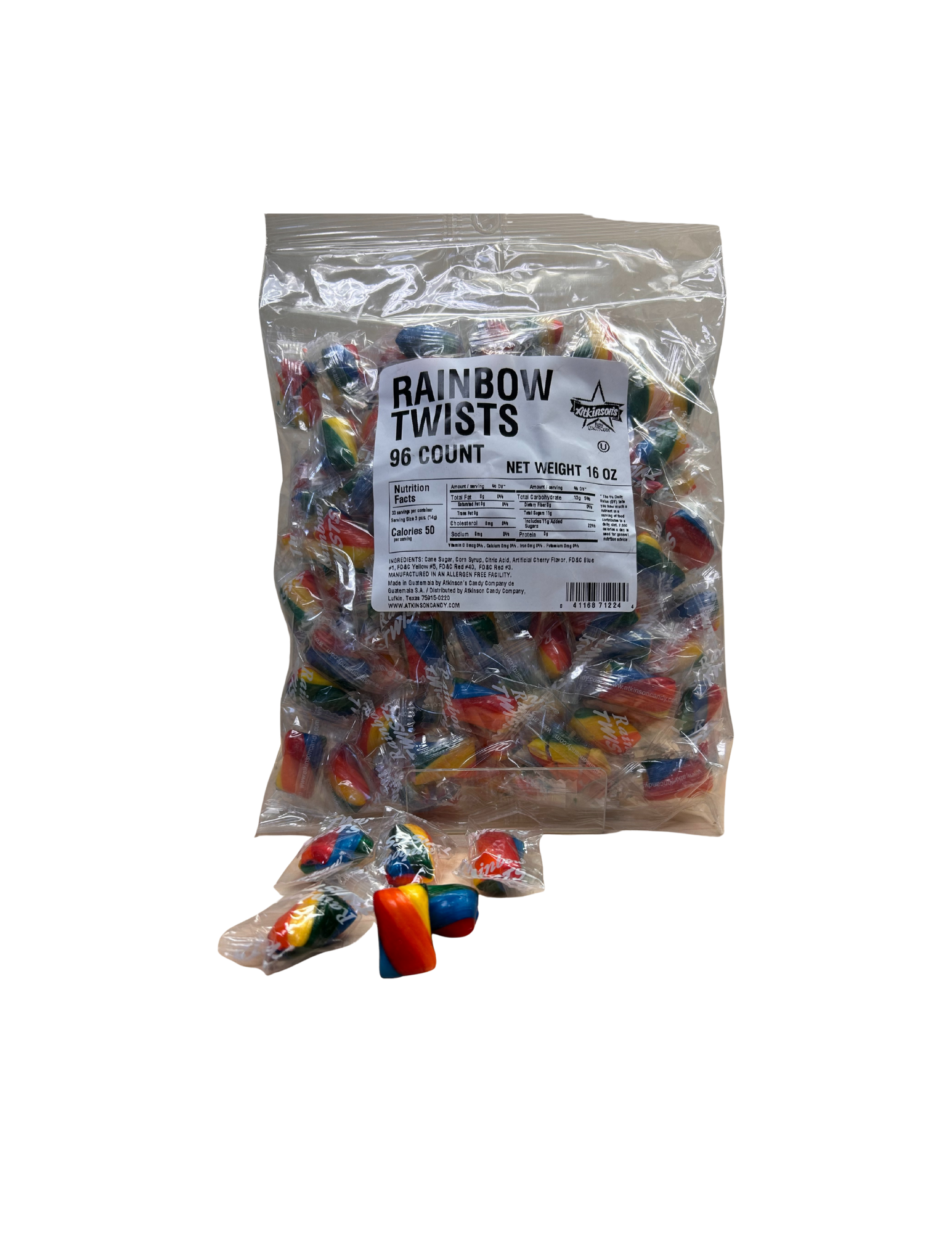 Rainbow Twists - 1 lb Bag – Atkinson Candy Co.