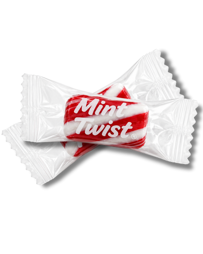 Red & White Mint Twists® - Bulk (25 lb Case)