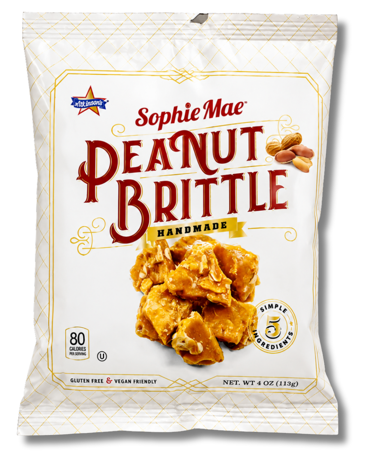 Sophie Mae® Peanut Brittle Bites - 4 oz Peg Bag – Atkinson Candy Co.