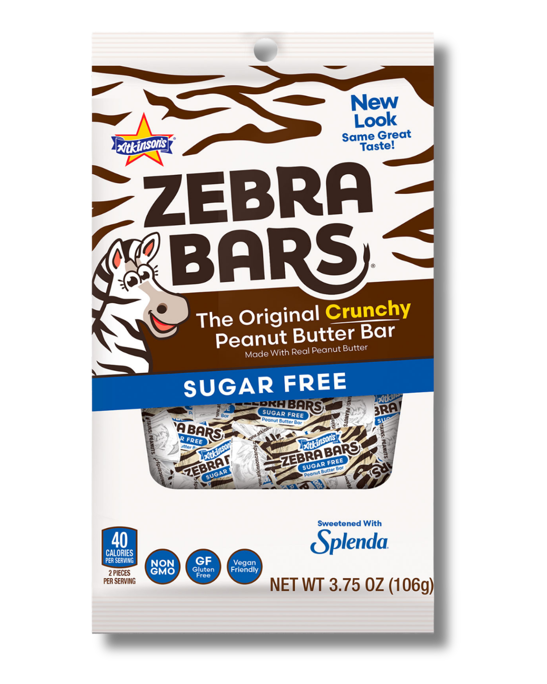 Sugar Free Zebra Bars™ - 3.75 oz Peg Bag