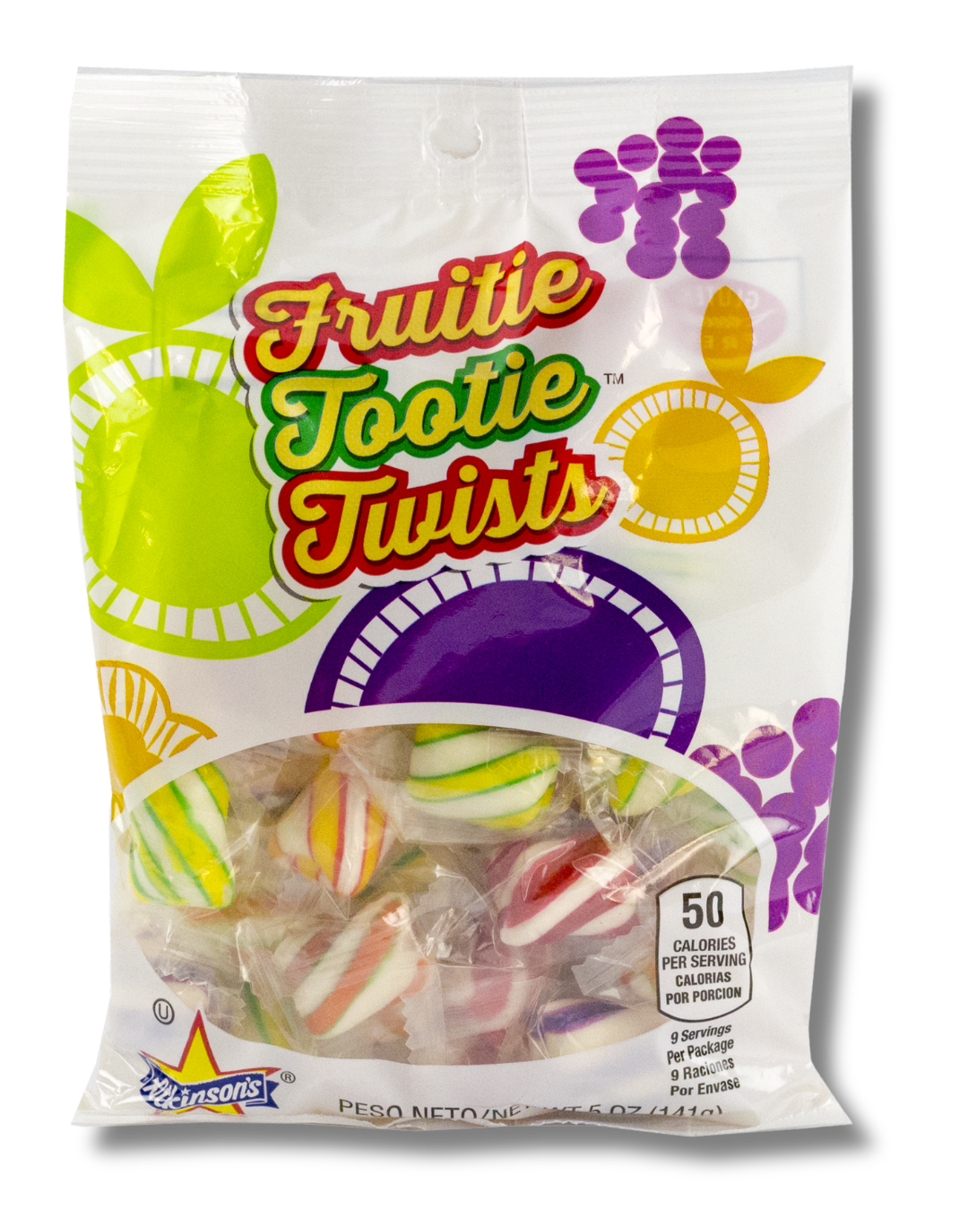 Fruitie Tootie Twists - 5 oz Peg Bag