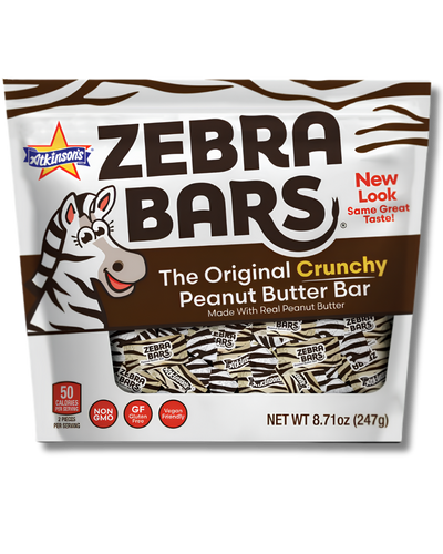 Zebra Bars Gusset Bags