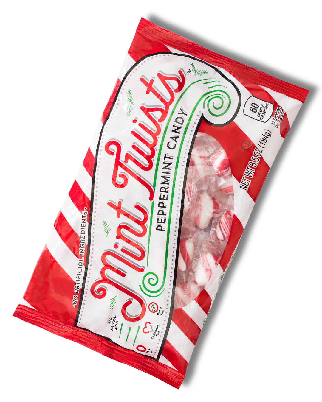 Red & White Natural Mint Twists® - Laydown Bag