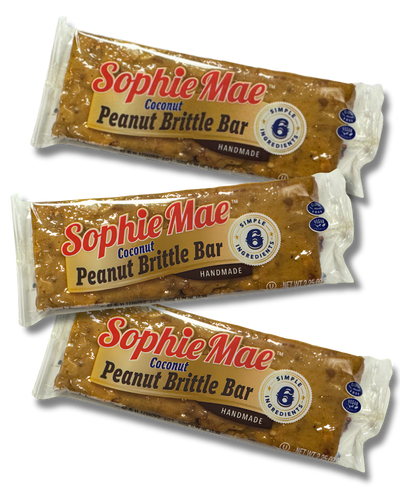 Sophie Mae® Coconut Peanut Brittle 2.25 oz Single Bar