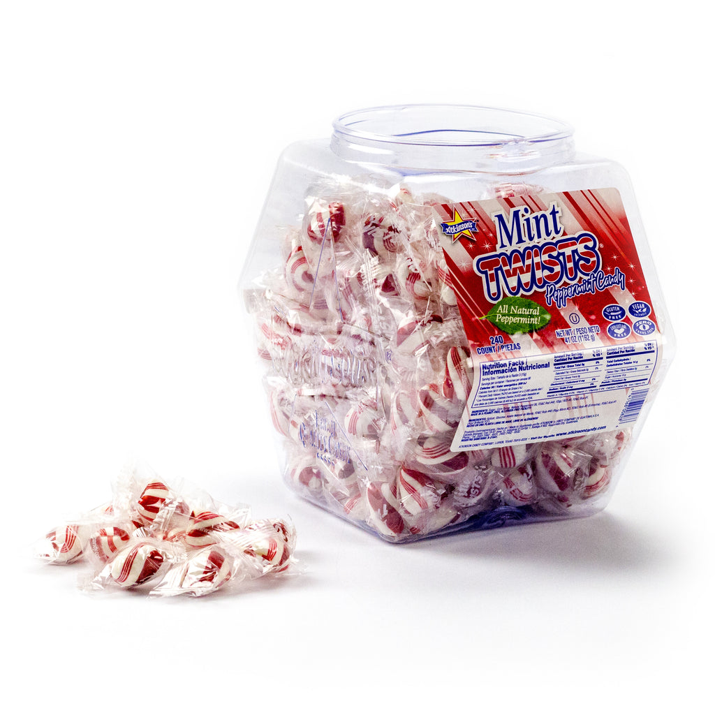 Mint Twists® - Jar (240 count) – Atkinson Candy Co.