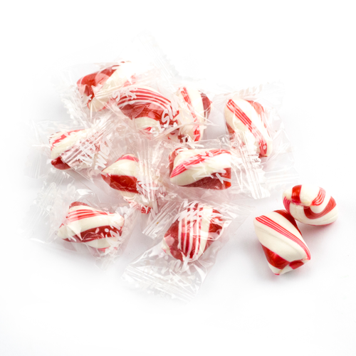 Red White Mint Twists Bulk 25 lb Case